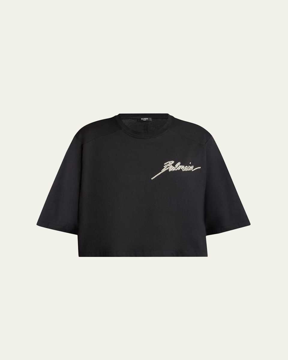Crystal Logo Cropped T-Shirt